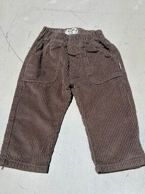 Kid's Petit Indi Pants Brown Corduroy 6m Baby Unisex Farm Utility Outdoor Spain